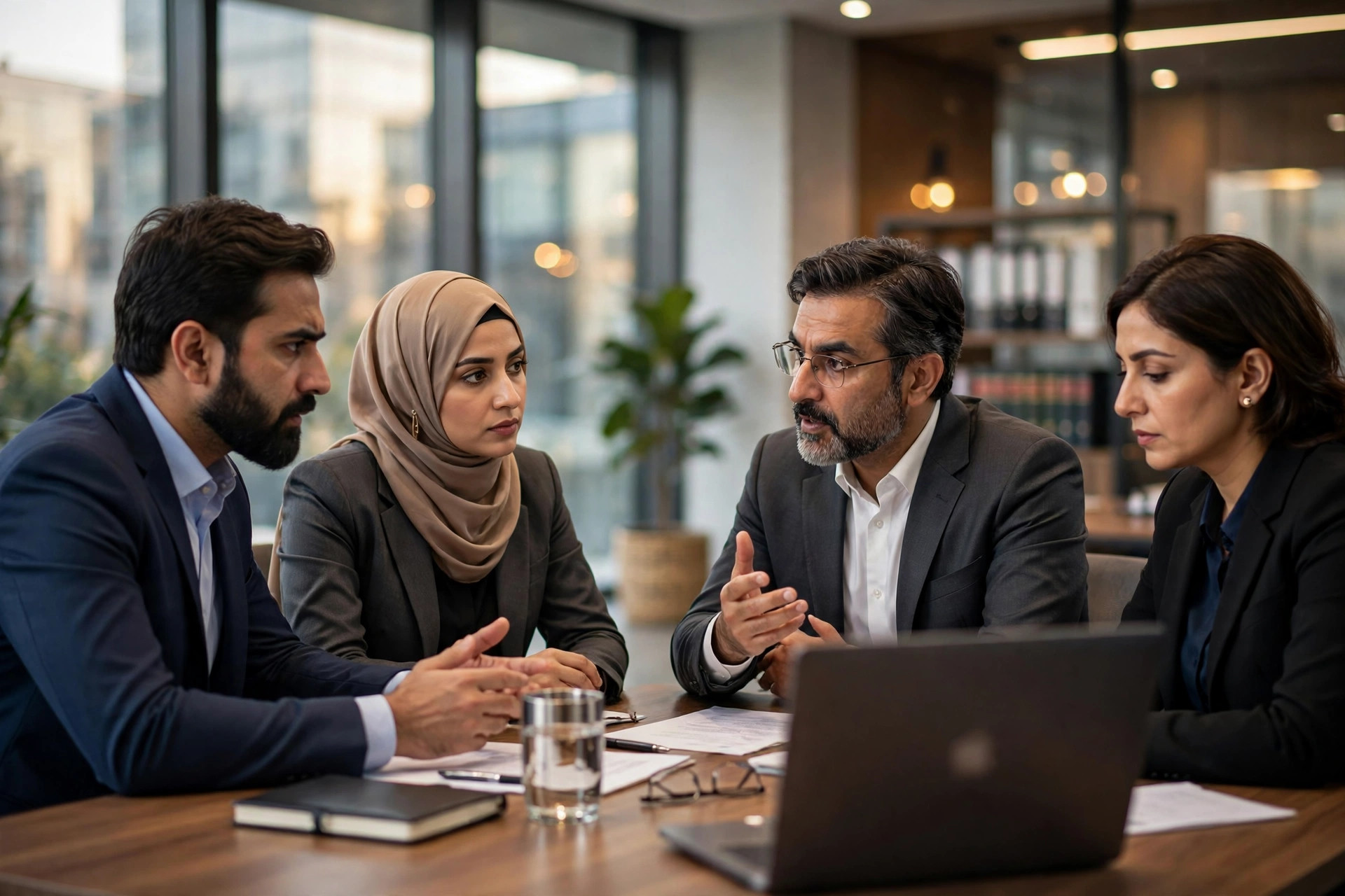 Our legal team discussing a case
